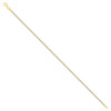 Sterling Silver Two-Tone Gold Plated Pave D/C 2.5mm Solid Franco Bracelet | 8"