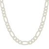 925 Sterling Silver Lobster Clasp 10mm Solid D/C Figaro Link Chain | 16" to 24"