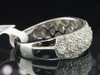 Ladies 14K White Gold Designer Round Diamond Engagement Ring Wedding Band .64 Ct