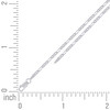 925 Sterling Silver Rhodiumed D/C 2.3mm Super Flat Figaro Chain | 14" to 24"