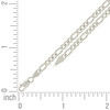 925 Sterling Silver Lobster Clasp D/C 4mm Super Flat Figaro Chain | 16" to 24"