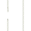 925 Sterling Silver Lobster Clasp D/C 5mm Super Flat Figaro Chain | 16" to 24"
