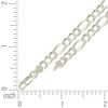 925 Sterling Silver Lobster Clasp D/C 5.5mm Super Flat Figaro Chain | 16" to 24"