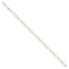 925 Sterling Silver Lobster D/C 5.5mm Super Flat Figaro Link Bracelet | 7" to 9"