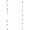 925 Sterling Silver Lobster Clasp D/C 6.5mm Super Flat Figaro Chain | 16" to 26"