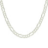 925 Sterling Silver Lobster Clasp D/C 7.8mm Super Flat Figaro Chain | 18" to 26"