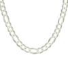 925 Sterling Silver Lobster Clasp D/C 11mm Super Flat Figaro Chain | 20" to 26"
