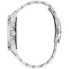 Bulova Crystal 96K114 Men Stainless Steel Silver Dial Watch & Cuban Bracelet Set