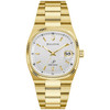 Bulova Super Seville 97B223 Men's 37.5mm Gold Stainless Steel Silver Dial Watch