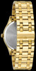 Bulova Classic Diamond 97D108 Men's Gold Tone Stainless Steel Black Dial Watch