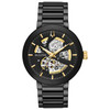 Bulova Futuro Modern 98A203 Men's Black IP Stainless Steel Skeleton Dial Watch