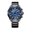 Citizen Eco-Drive Sport Chronograph BL5607-54L Gray Stainless Steel Blue Watch