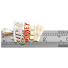 10K Yellow Gold Natural Diamond Red & Green Enamel Time Is Money Pendant 7/8 CT
