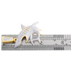 10K Yellow Gold Natural Diamond Ocean Charm Men's Great White Shark Pendant 1 CT