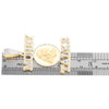 10K Yellow Gold Natural Diamond Mens Benjamin Medallion Money Talks Pendant 1 Ct