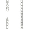 925 Sterling Silver Lobster Clasp 5mm Solid Classic Mariner Chain | 16" to 24"