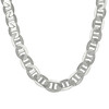 925 Sterling Silver Lobster Clasp 9.5mm Solid Classic Mariner Chain | 20" to 28"