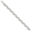925 Sterling Silver Lobster Clasp 9.5mm Solid Classic Mariner Link Bracelet | 8"
