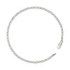 925 Sterling Silver Lobster Clasp 2mm Solid Classic Mariner Link Bracelet | 9"