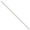 925 Sterling Silver Lobster Clasp 5mm Solid Classic Mariner Link Bracelet | 9"