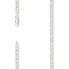 925 Sterling Silver D/C Pave 3mm Solid Classic Mariner Link Chain | 16" to 24"