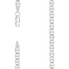 925 Sterling Silver D/C Pave 4mm Solid Classic Mariner Link Chain | 16" to 24"