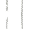 925 Sterling Silver D/C Pave 5mm Solid Classic Mariner Link Chain | 16" to 24"