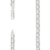 925 Sterling Silver D/C Pave 6mm Solid Classic Mariner Link Chain | 16" to 24"