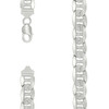 925 Sterling Silver D/C Pave 11mm Solid Classic Mariner Link Chain | 20" to 28"