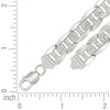 925 Sterling Silver D/C Pave 11mm Solid Classic Mariner Link Bracelet | 8" to 9"