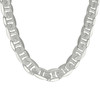 925 Sterling Silver D/C Pave 13mm Solid Classic Mariner Link Chain | 24" to 30"