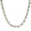925 Sterling Silver Lobster Diamond Cut 10mm Hollow Rope Chain | 22" to 28"