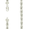 925 Sterling Silver Lobster Diamond Cut 10mm Hollow Rope Chain | 22" to 28"