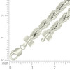 925 Sterling Silver Lobster Diamond Cut 10mm Hollow Rope Chain | 22" to 28"