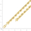 925 Yellow Gold Plated Lobster Diamond Cut 10mm Hollow Rope Chain | 22" to 28"