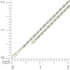 925 Sterling Silver Lobster Diamond Cut 3mm Hollow Rope Bracelet | 7" to 9"