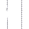 925 Sterling Silver Rhodiumed Diamond Cut 4.8mm Hollow Rope Chain | 18" to 26"