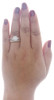 10K Yellow Gold Round Diamond Wedding Bridal Set Ladies Halo Engagement Ring 0.3