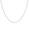 925 Sterling Silver Rhodiumed Diamond Cut 0.5mm Solid Rope Chain | 14" to 24"