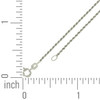 925 Sterling Silver Spring Ring Diamond Cut 1mm Solid Rope Chain | 14" to 24"
