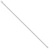 925 Sterling Silver Rhodiumed Diamond Cut 2.5mm Solid Rope Bracelet | 7" to 9"