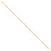 Two Tone Gold Plated Lobster Diamond Cut 2.5mm Solid Rope Bracelet | 7" to 9"