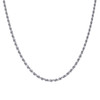 925 Sterling Silver Rhodiumed Diamond Cut 3mm Solid Rope Chain | 16" to 24"
