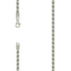 925 Sterling Silver Lobster Diamond Cut 4.5mm Solid Rope Chain | 16" to 24"