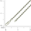 925 Sterling Silver Lobster Diamond Cut 4.5mm Solid Rope Chain | 16" to 24"