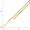 925 Yellow Gold Plated Lobster Diamond Cut 4.5mm Solid Rope Chain | 16" to 24"