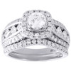 Diamond Solitaire Engagement Ring White Gold Round Princess Bridal Set 2.25 Tcw