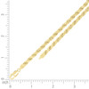 925 Yellow Gold Plated Lobster Diamond Cut 5mm Solid Rope Chain | 18" to 26"