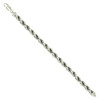 925 Sterling Silver Lobster Diamond Cut 7mm Solid Rope Bracelet | 7" to 9"