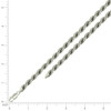 925 Sterling Silver Lobster Diamond Cut 7mm Solid Rope Bracelet | 7" to 9"